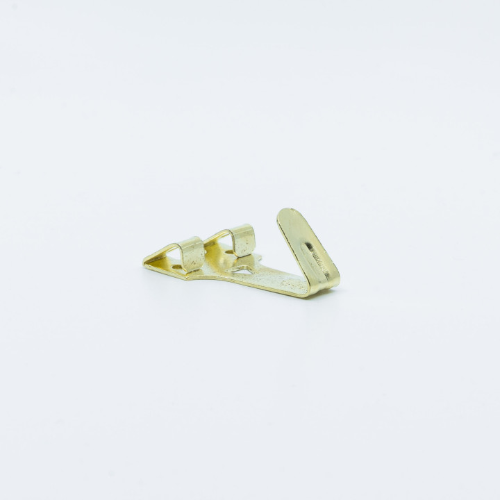 X-Hook, Wall Hook in Brass for paintings