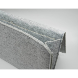 Storage bag, laptop bag in felt material for bedroom.