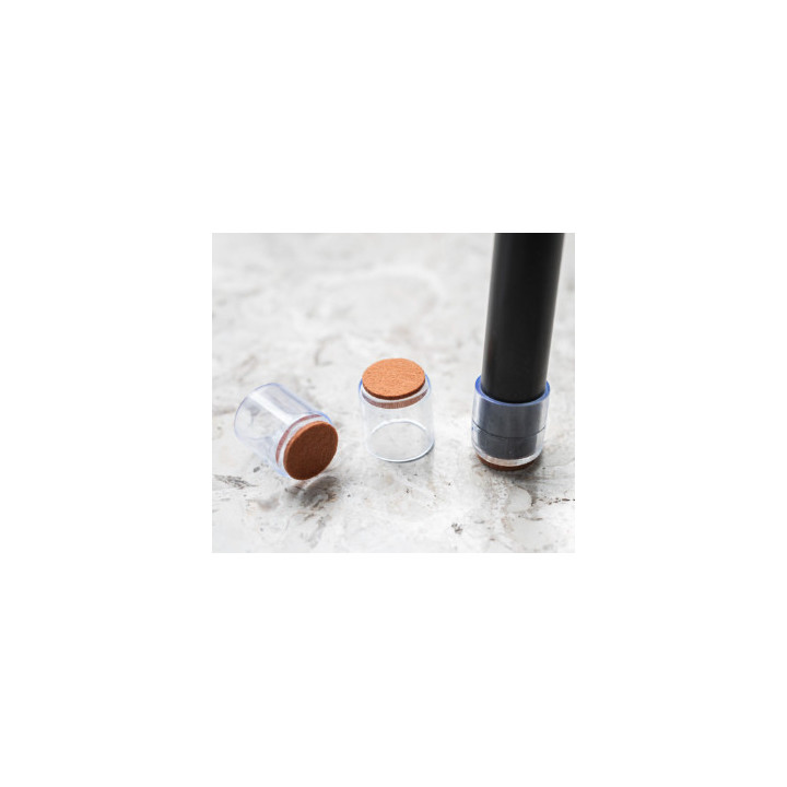 Chair Leg Caps, Silicon Furniture Pads with Felt