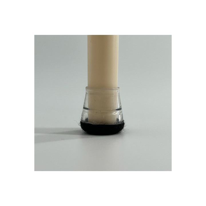 Stolskydd i transparent silikon, effektiva golvskydd