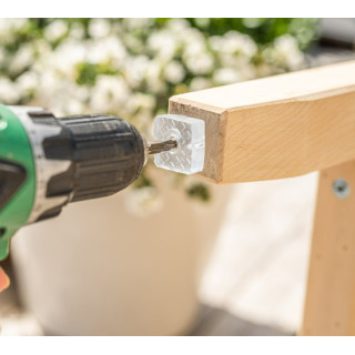 Anti Slip Transparent Furniture Pads, In Rubber with Screw