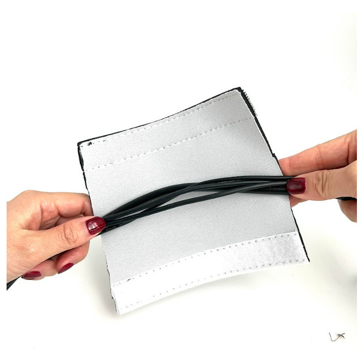 Kabelhållare skrivbord med kardborreband