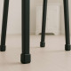 Embouts de pieds de chaises, carrés extérieurs en plastique