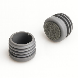 Stolskydd, runda rörskydd med filt