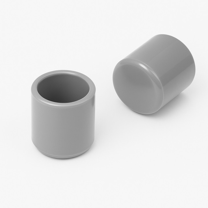 Zaślepki nóg krzeseł, zewnętrzne prowadnice meblowe, okrągły kształt