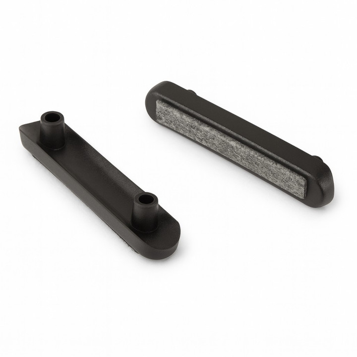 Liggande rörskydd med filt