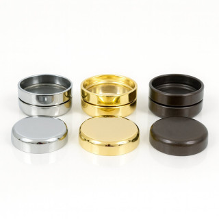 Tasses et sous-verres en métal pour meubles