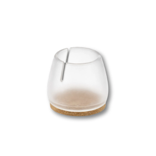 Embouts de pieds de chaises flexibles en silicone, avec feutre