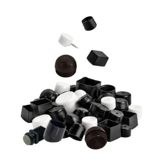 Furniture glides in plastic