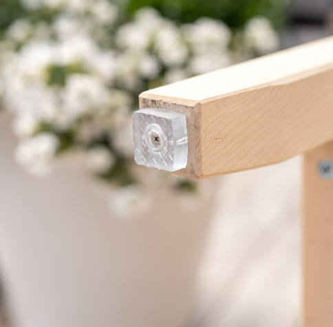 Anti Slip Transparent Furniture Pads, In Rubber with Screw