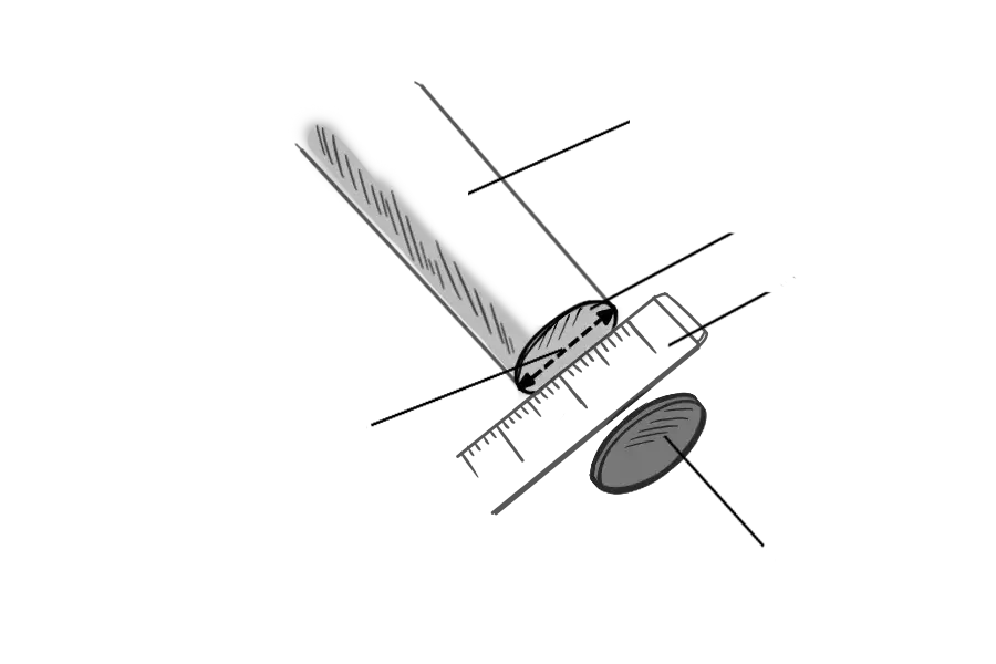 SUR LE DESSUS DE LA PATTE - COMMENT MESURER !